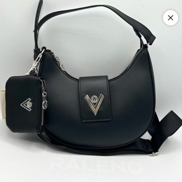 Valentino Orlandi Black Shoulder Bag NWT with pouch - Picture 1 of 2